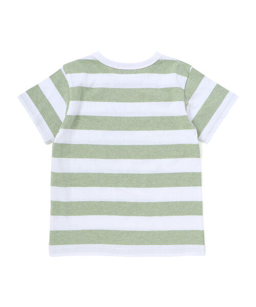 BeBe（ベベ）の「ボーダーキャンピングカープリント杢天竺半袖Tシャツ（Tシャツ/カットソー・キッズ・ブルー系その他/グリーン系その他・130cm/140cm/150cm/120cm）」の6枚目の写真