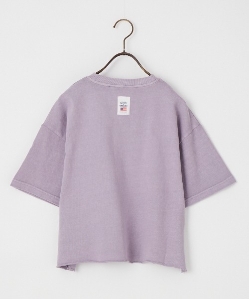 STAR&STRIPE（スターアンドストライプ）の「[STAR&STRIPE/スターアンドストライプ] 別注 カットオフ ショート丈ワイドシルエットTシャツ（Tシャツ/カットソー・レディース・ラベンダー/ライトグレー/ブラウン/チャコールグレー・F）」の14枚目の写真