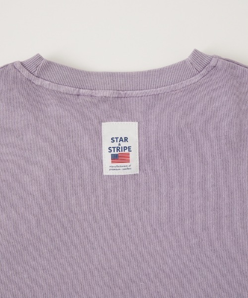 STAR&STRIPE（スターアンドストライプ）の「[STAR&STRIPE/スターアンドストライプ] 別注 カットオフ ショート丈ワイドシルエットTシャツ（Tシャツ/カットソー・レディース・ラベンダー/ライトグレー/ブラウン/チャコールグレー・F）」の10枚目の写真