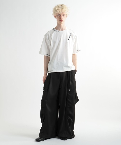 HARE(ハレ)の「ハイショクステッチカット(HARE)(Tシャツ/カットソー・メンズ・ブルー/ブラック/ホワイト・FREE)」の4枚目の写真