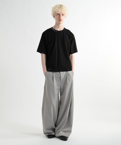 HARE(ハレ)の「ハイショクステッチカット(HARE)(Tシャツ/カットソー・メンズ・ブルー/ブラック/ホワイト・FREE)」の6枚目の写真