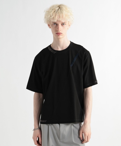 HARE(ハレ)の「ハイショクステッチカット(HARE)(Tシャツ/カットソー・メンズ・ブルー/ブラック/ホワイト・FREE)」の11枚目の写真