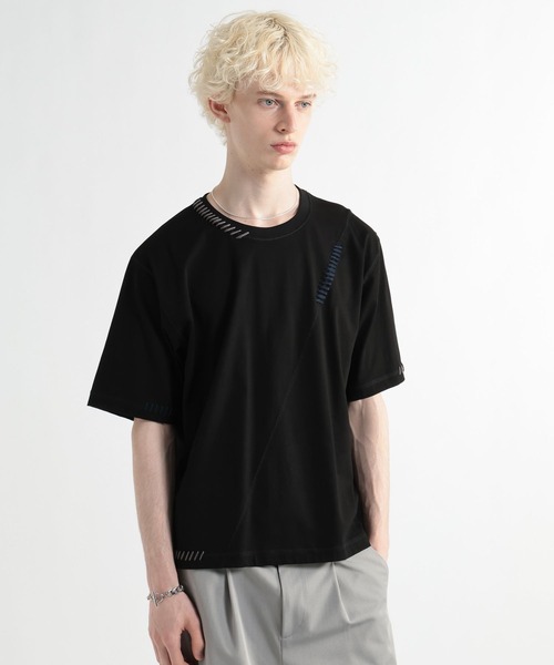 HARE(ハレ)の「ハイショクステッチカット(HARE)(Tシャツ/カットソー・メンズ・ブルー/ブラック/ホワイト・FREE)」の12枚目の写真