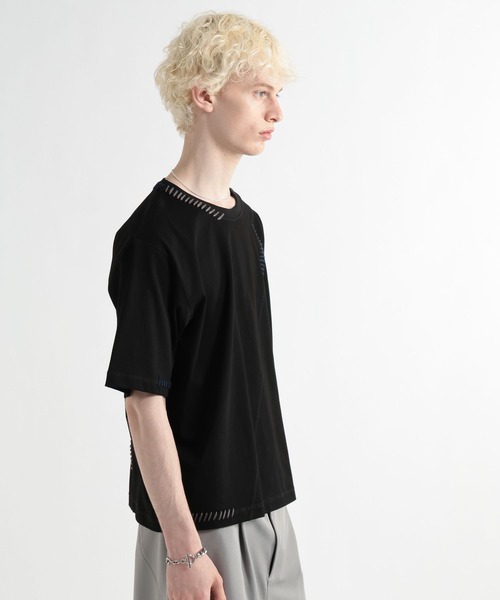 HARE(ハレ)の「ハイショクステッチカット(HARE)(Tシャツ/カットソー・メンズ・ブルー/ブラック/ホワイト・FREE)」の13枚目の写真