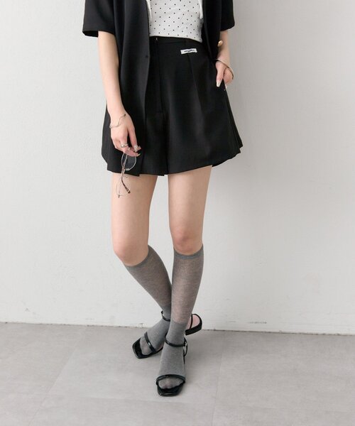 mystic（ミスティック）の「タックショートパンツ（その他パンツ・レディース・ベージュ/ブラック/アイボリー・1/2）」の22枚目の写真