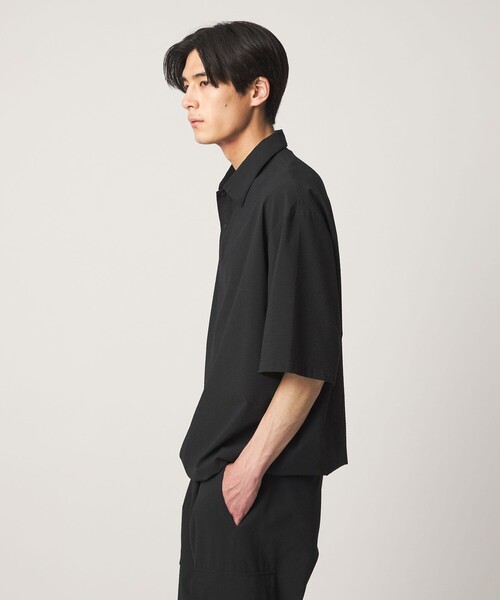 UNITED ARROWS（ユナイテッドアローズ）の「DotAir ドットエア サッカー ヘムコード ポロシャツ　吸水速乾（ポロシャツ・メンズ・ブラック/オリーブ・XL/M/S/L）」の7枚目の写真