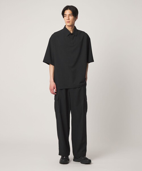UNITED ARROWS（ユナイテッドアローズ）の「DotAir ドットエア サッカー ヘムコード ポロシャツ　吸水速乾（ポロシャツ・メンズ・ブラック/オリーブ・XL/M/S/L）」の8枚目の写真
