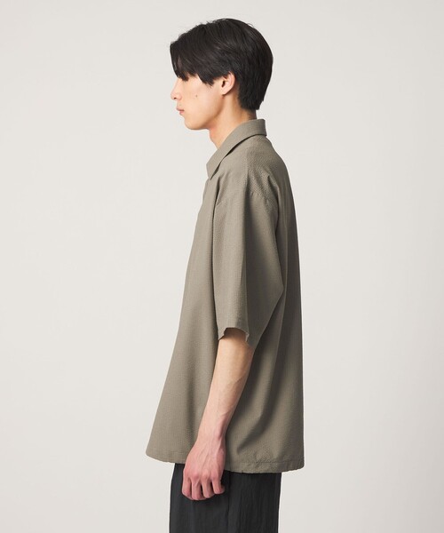 UNITED ARROWS（ユナイテッドアローズ）の「DotAir ドットエア サッカー ヘムコード ポロシャツ　吸水速乾（ポロシャツ・メンズ・ブラック/オリーブ・XL/M/S/L）」の10枚目の写真