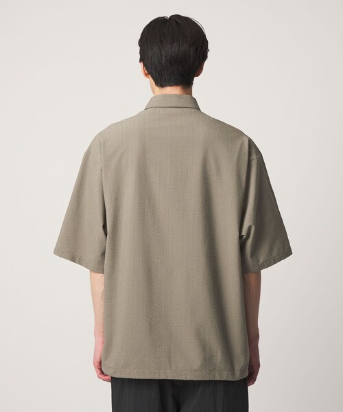 UNITED ARROWS（ユナイテッドアローズ）の「DotAir ドットエア サッカー ヘムコード ポロシャツ　吸水速乾（ポロシャツ・メンズ・ブラック/オリーブ・XL/M/S/L）」の11枚目の写真