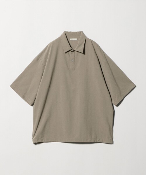 UNITED ARROWS（ユナイテッドアローズ）の「DotAir ドットエア サッカー ヘムコード ポロシャツ　吸水速乾（ポロシャツ・メンズ・ブラック/オリーブ・XL/M/S/L）」の12枚目の写真