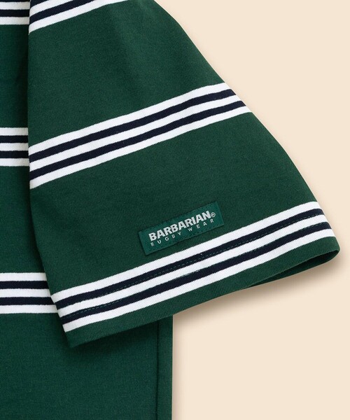 BROOKS BROTHERS（ブルックスブラザーズ）の「Brooks Brothers × BARBARIAN　コットン　ライトウェイト　ラグビーシャツ（ポロシャツ・メンズ・グリーン/バーガンディー/ネイビー・LARGE/MEDIUM/SMALL）」の5枚目の写真