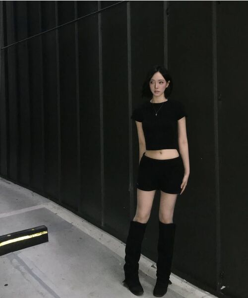 NINEZ（ナインゼット）の「コットンフォールディングショーツ (2カラー)（その他パンツ・レディース・ライトグレー/ブラック・SMALL/MEDIUM）」の11枚目の写真