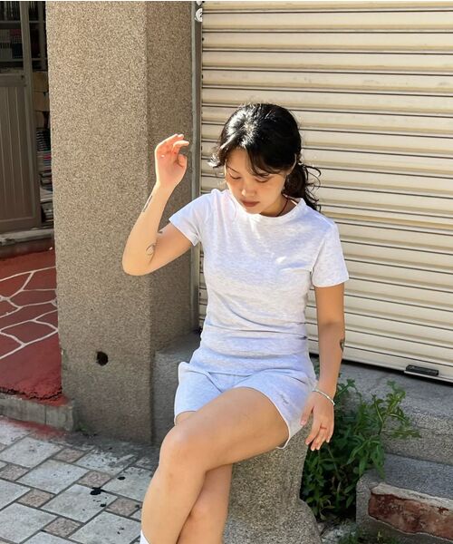 NINEZ（ナインゼット）の「コットンフォールディングショーツ (2カラー)（その他パンツ・レディース・ライトグレー/ブラック・SMALL/MEDIUM）」の14枚目の写真