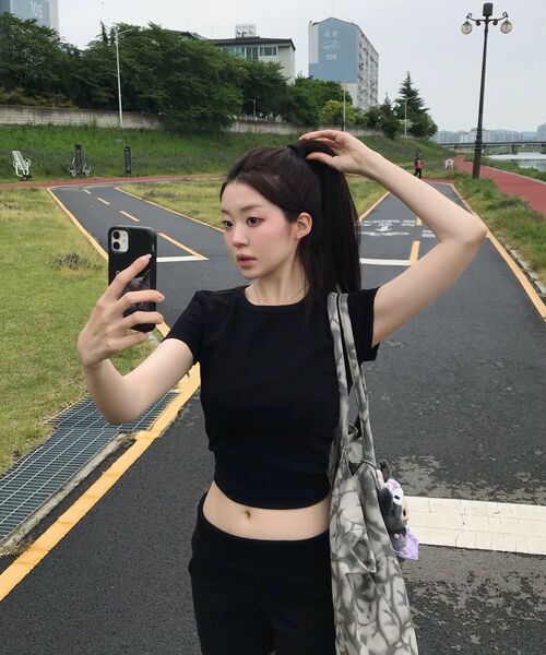 NINEZ（ナインゼット）の「コットンフォールディングショーツ (2カラー)（その他パンツ・レディース・ライトグレー/ブラック・SMALL/MEDIUM）」の19枚目の写真