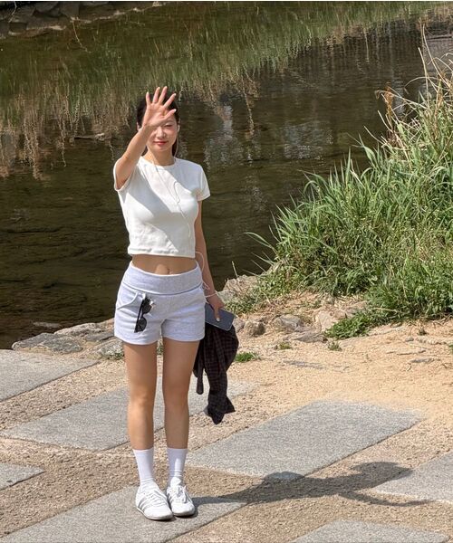 NINEZ（ナインゼット）の「コットンフォールディングショーツ (2カラー)（その他パンツ・レディース・ライトグレー/ブラック・SMALL/MEDIUM）」の21枚目の写真