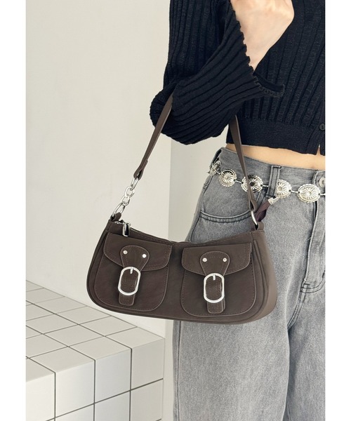 frunco(フランコ)の「2WAYバックル合皮BAG(ハンドバッグ・レディース・ホワイト/ピンク/ブラウン/ブラック/ブルー・FREE)」の16枚目の写真