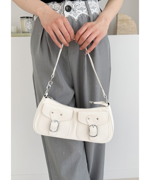 frunco(フランコ)の「2WAYバックル合皮BAG(ハンドバッグ・レディース・ホワイト/ピンク/ブラウン/ブラック/ブルー・FREE)」の20枚目の写真