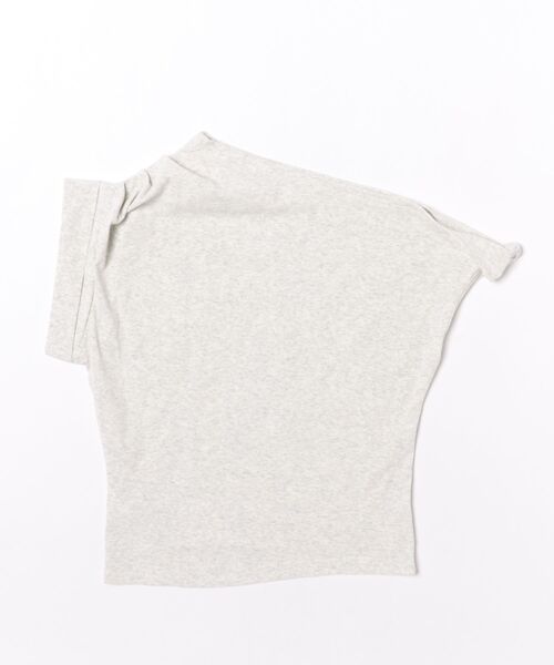 AsheKsha(アシクシャ)の「アシンメトリーな肩ラインの半袖Tシャツ(Tシャツ/カットソー・レディース・グレー・M)」の12枚目の写真