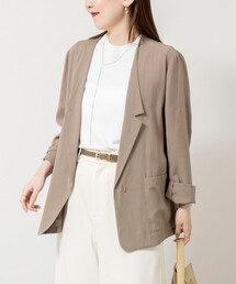 NOLLEY'S Sophi（ノーリーズソフィ）の「【BECシリーズ】ウォッシャブルリネナチュールシアージャケット（テーラードジャケット）」
