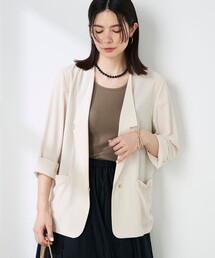 NOLLEY'S Sophi（ノーリーズソフィ）の「【BECシリーズ】ウォッシャブルリネナチュールシアージャケット（テーラードジャケット）」