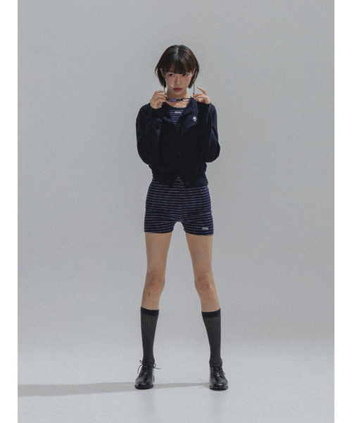ANNEHEARTS(アンハーツ)の「Nostalgic Stripe Round Top_NAVY(Tシャツ/カットソー・レディース・その他・FREE)」の2枚目の写真
