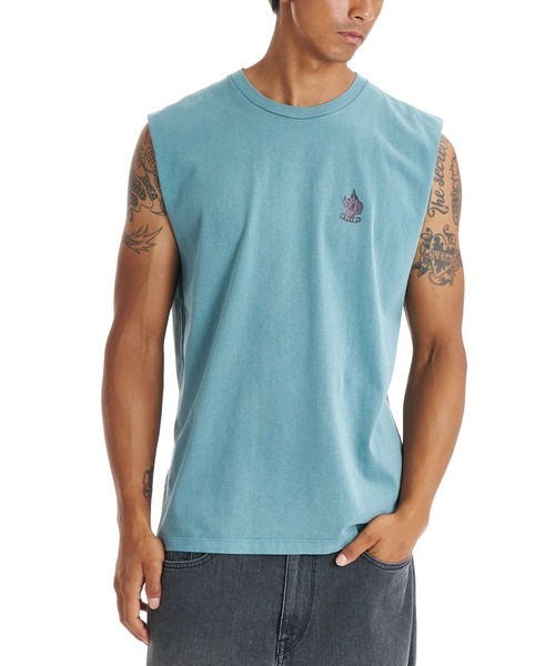 VOLCOM(ボルコム)の「VOLCOM メンズ GRAB THE STONE TANK タンクトップ 【2026年春夏モデル】(タンクトップ・メンズ・ブラック/オフホワイト/ブルー系その他・SMALL/MEDIUM/LARGE/X-LARGE)」の3枚目の写真