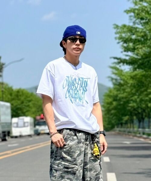 OTHERFITS(アザーフィッツ)の「グラフィティロゴ半袖Tシャツ(ホワイト/ブルー)(Tシャツ/カットソー・メンズ・その他・SMALL/MEDIUM/LARGE/X-LARGE/2XL)」の7枚目の写真