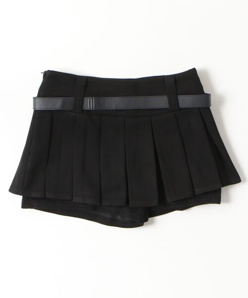 LETee(レティー)の「美脚見え×安心設計◎プリーツミニスカート風ショートパンツ(スカート・レディース・ブラック/グレー・FREE)」の19枚目の写真