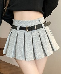 美脚見え×安心設計◎プリーツミニスカート風ショートパンツ