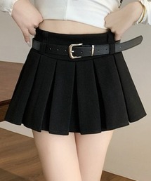美脚見え×安心設計◎プリーツミニスカート風ショートパンツ