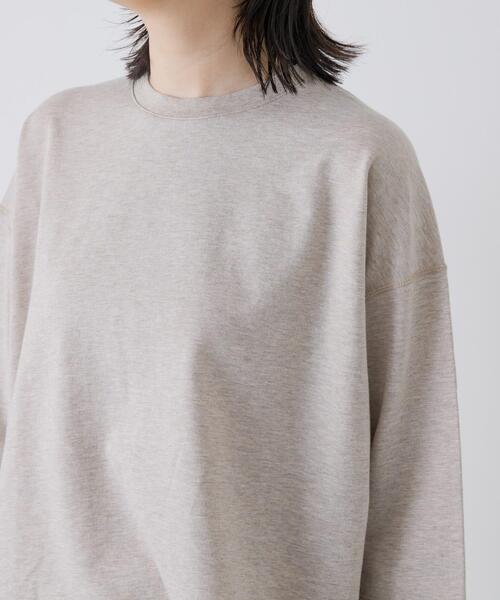 かぐれ(カグレ)の「コットンインレー6分袖プルオーバー(Tシャツ/カットソー・レディース・チャコールグレー/ベージュ/オートミール・FREE)」の22枚目の写真