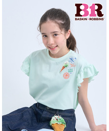 pom ponette junior（ポンポネットジュニア）の「【サーティワン アイスクリーム】ワッペン刺しゅうTシャツ（Tシャツ/カットソー）」
