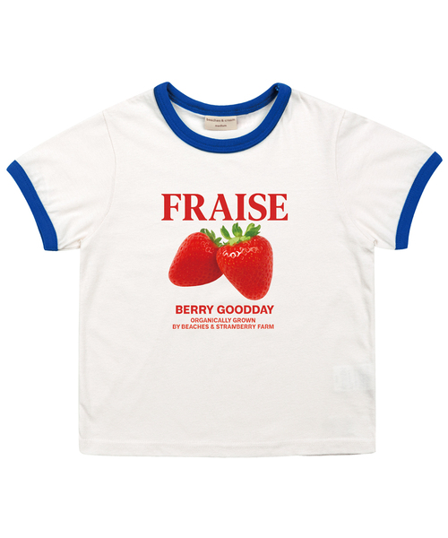 BEACHESAND CREAM KIDS(ビーチスアンドクリームキッズ)の「ベリーリンガーTシャツ-ブルー(Tシャツ/カットソー・レディース・ブルー・SMALL/MEDIUM/LARGE)」の1枚目の写真
