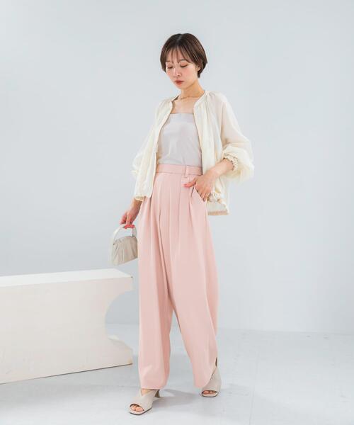 URBAN RESEARCH ROSSO WOMEN(アーバンリサーチ ロッソ)の「シアーギャザーブルゾン(ブルゾン・レディース・モカ/オフホワイト・FREE)」の18枚目の写真