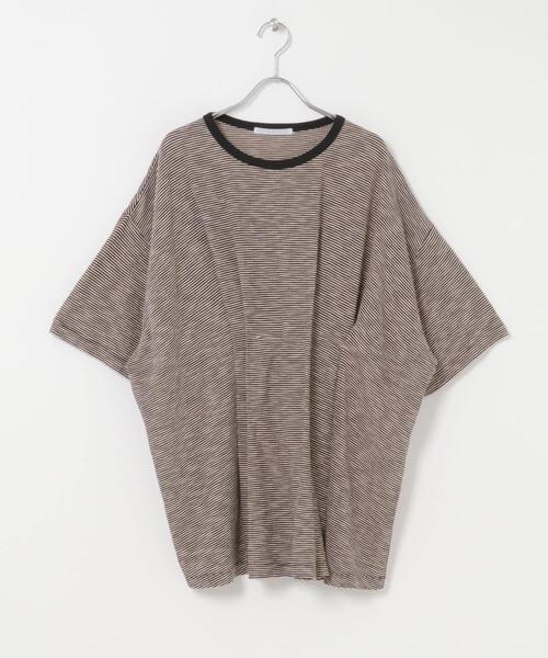 KBF(ケイビーエフ)の「ランダムタックボーダーTEE(Tシャツ/カットソー・レディース・オフホワイト/ピンク系その他/ブラック系その他・ONE)」の20枚目の写真