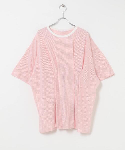 KBF(ケイビーエフ)の「ランダムタックボーダーTEE(Tシャツ/カットソー・レディース・オフホワイト/ピンク系その他/ブラック系その他・ONE)」の18枚目の写真