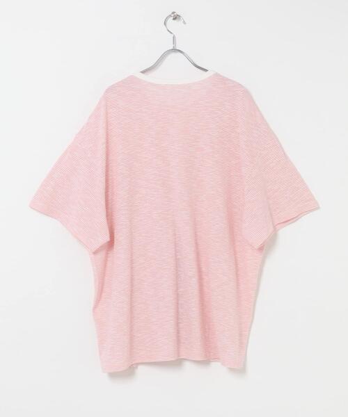 KBF(ケイビーエフ)の「ランダムタックボーダーTEE(Tシャツ/カットソー・レディース・オフホワイト/ピンク系その他/ブラック系その他・ONE)」の20枚目の写真