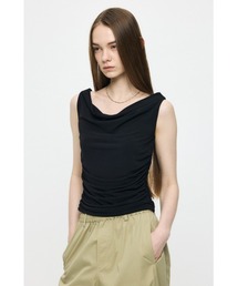MOUSSY | WAIST GATHER DRAPE トップス(Tシャツ/カットソー)
