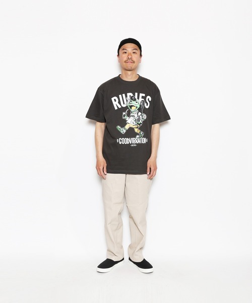 RUDIE'S（ルーディーズ）の「FROG YOUTH TEE（Tシャツ/カットソー・メンズ・ブラック/ブルー・XXL/L/XL/M）」の2枚目の写真