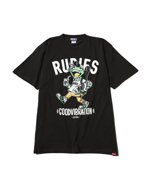 RUDIE'S（ルーディーズ）の「FROG YOUTH TEE（Tシャツ/カットソー・メンズ・ブラック/ブルー・XXL/L/XL/M）」の3枚目の写真