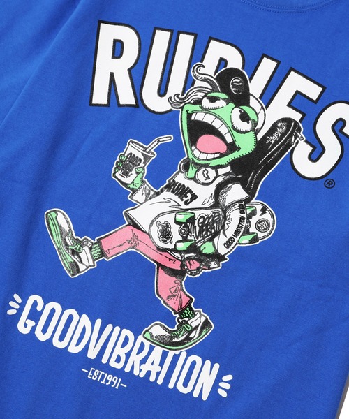 RUDIE'S（ルーディーズ）の「FROG YOUTH TEE（Tシャツ/カットソー・メンズ・ブラック/ブルー・XXL/L/XL/M）」の12枚目の写真