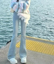 フレアデニムパンツ