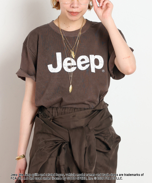 GOOD ROCK SPEED（グッドロックスピード）の「【GOOD ROCK SPEED】ジープロゴTシャツ（Tシャツ/カットソー・レディース・ホワイト/イエロー/ブラウン・FREE）」の11枚目の写真