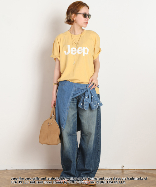 GOOD ROCK SPEED（グッドロックスピード）の「【GOOD ROCK SPEED】ジープロゴTシャツ（Tシャツ/カットソー・レディース・ホワイト/イエロー/ブラウン・FREE）」の20枚目の写真