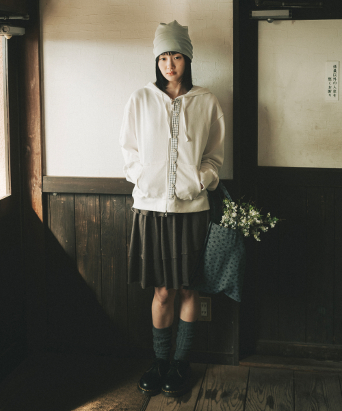 OHESHIO（オヘシオ）の「SHIRRING LAYERED DRESS, INDIE PINK（ワンピース・レディース・その他・FREE）」の3枚目の写真