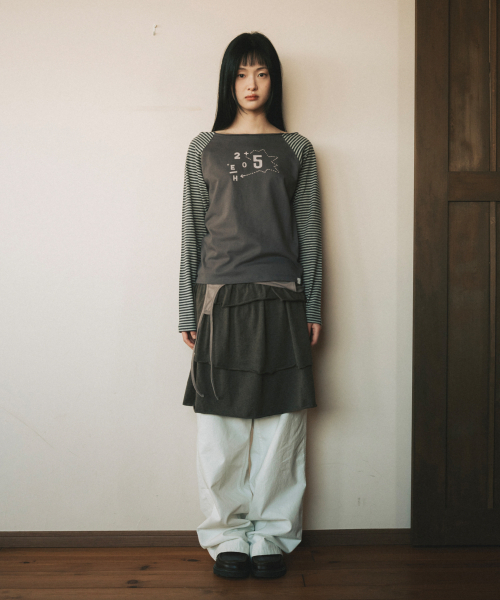 OHESHIO（オヘシオ）の「SHIRRING LAYERED DRESS, INDIE PINK（ワンピース・レディース・その他・FREE）」の4枚目の写真