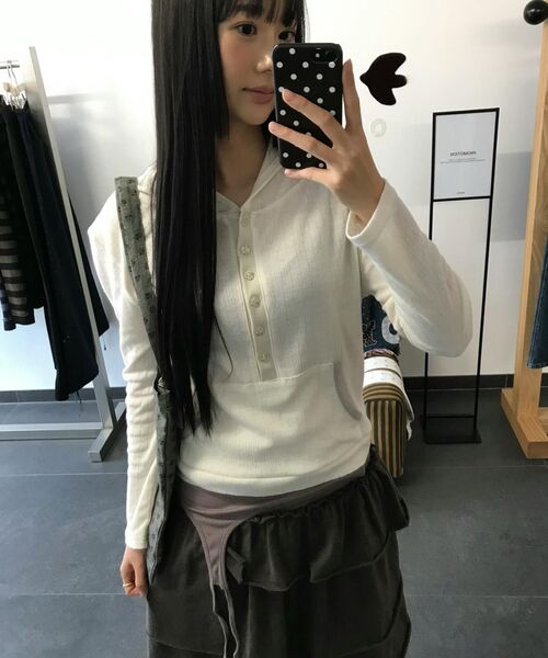 OHESHIO（オヘシオ）の「SHIRRING LAYERED DRESS, INDIE PINK（ワンピース・レディース・その他・FREE）」の12枚目の写真