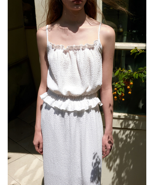 ETMON(エトモン)の「Textured Embo Set, White(ワンピース・レディース・その他・F)」の2枚目の写真