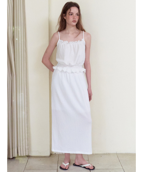 ETMON(エトモン)の「Textured Embo Set, White(ワンピース・レディース・その他・F)」の4枚目の写真