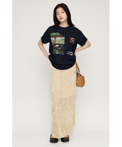 SLY(スライ)の「SHEER CHENILLEL L/SK シアーシェニルロングスカート 夏服 秋服(スカート・レディース・ブラック/ブラウン/アイボリー・FREE)」の18枚目の写真